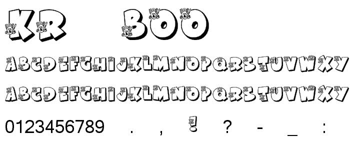 KR Boo_ font